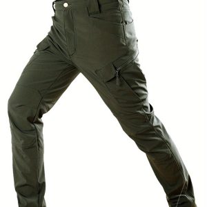 Men's fleece trousers - Waterproof tactical trousers - Warm overalls for autumn and winter - Training uniforms - Men's fleece casual trousers